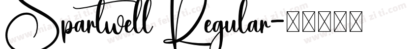 Spartwell Regular字体转换